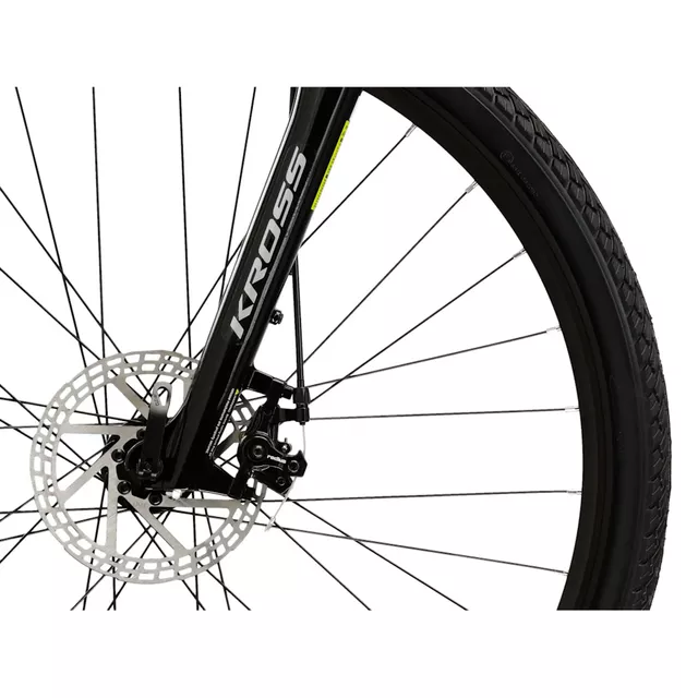 Dámsky crossový bicykel Kross EVADO 3.0 28" - model 2025 - šedá / zelená / lesk