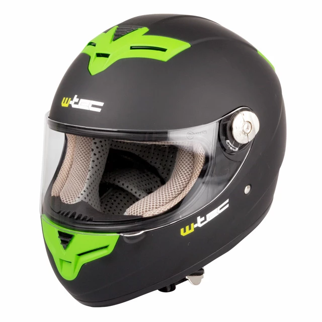 Moto prilba W-TEC V105 - M (57-58) - čierno-zelená