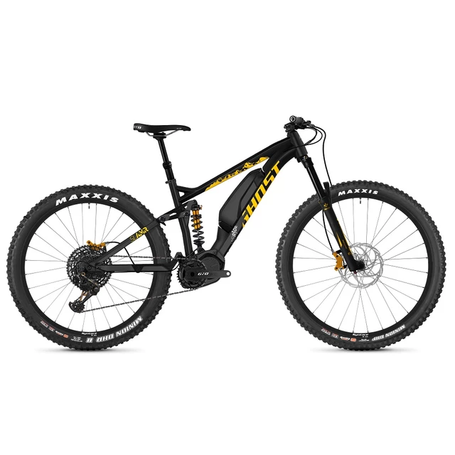 Celoodpružený elektrobicykel Ghost Hybride SL AMR S3.7+ AL 29" - model 2019 - Night Black / Spectra Yellow / Iridium Silver - Night Black / Spectra Yellow / Iridium Silver