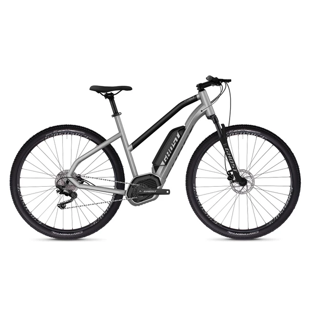 Dámsky crossový elektrobicykel Ghost Hybride Square Cross B2.9 Ladies 29" - model 2019 - Iridium Silver / Jet Black - Iridium Silver / Jet Black