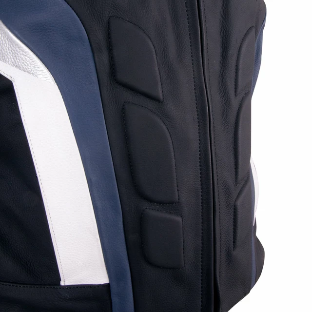 Pánska kožená moto bunda W-TEC Velocity - čierna-fluo