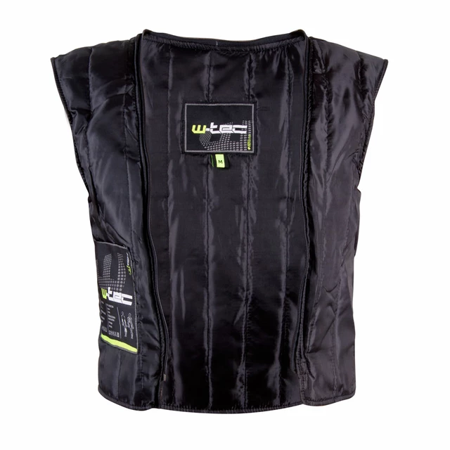 Pánska kožená moto bunda W-TEC Velocity - čierna-fluo