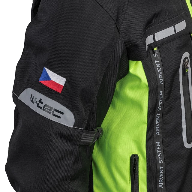 Moto bunda W-TEC Gelnair - 2.akosť - čierno-zelená