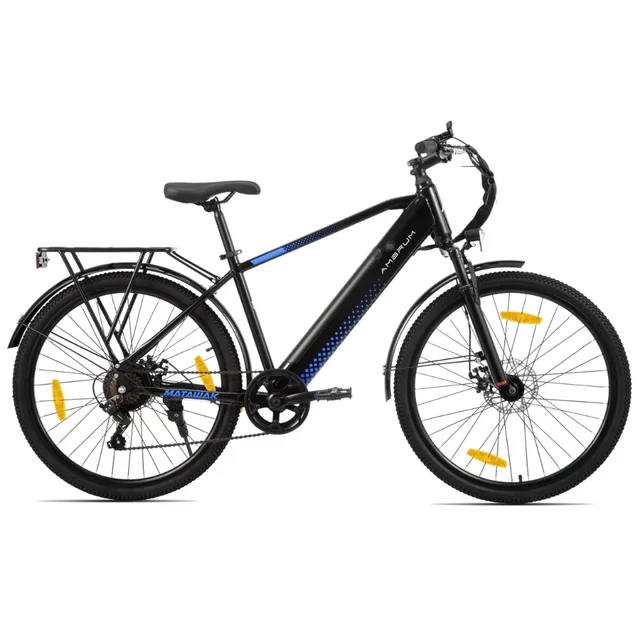 Juniorský elektrobicykel Joystar AMBRUM Matawak 26" 250 Wh • dojazd až 65 km • 155-175 cm - čierno-modrá