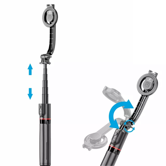 Selfie statív Apexel MagSafe s Cold Shoe úchytom