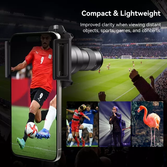 Súprava Apexel 2v1 - teleobjektív 6x a makro objektív 150 mm