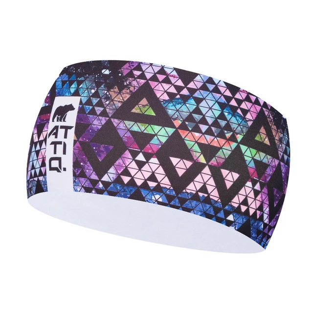 Športová čelenka Attiq Lycra Thermo - Mountain Blue - Galaxy