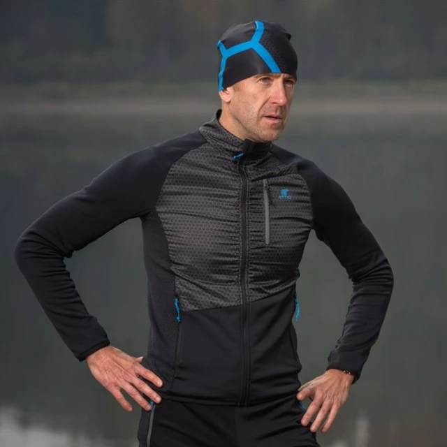 Športová čiapka Attiq Lycra Thermo - Vertical Blue