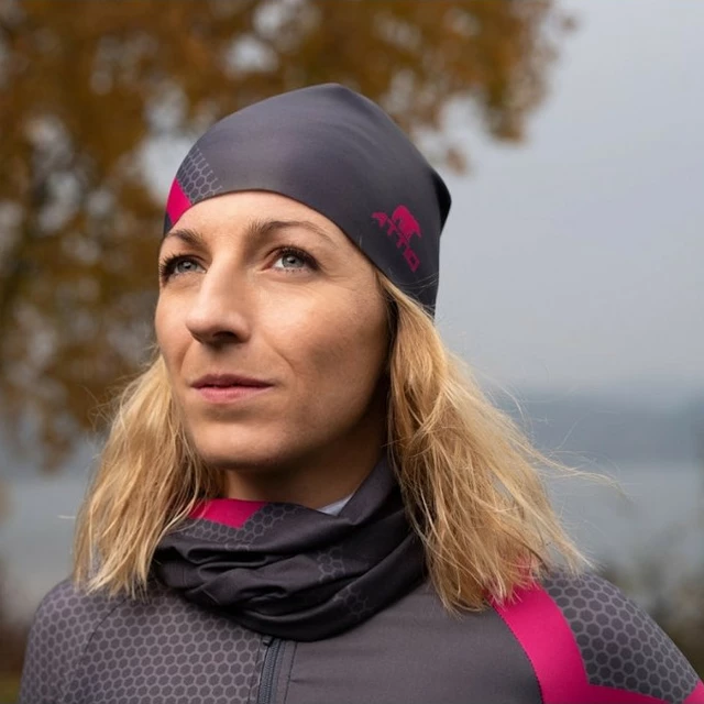 Športová čiapka Attiq Lycra Thermo - Vertical Blue