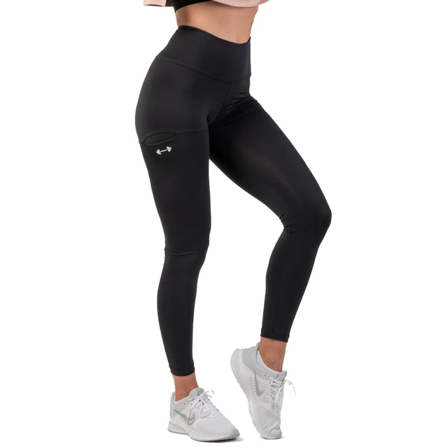 Dámske legíny s vysokým pásom Nebbia Active 402 - Pink - Black
