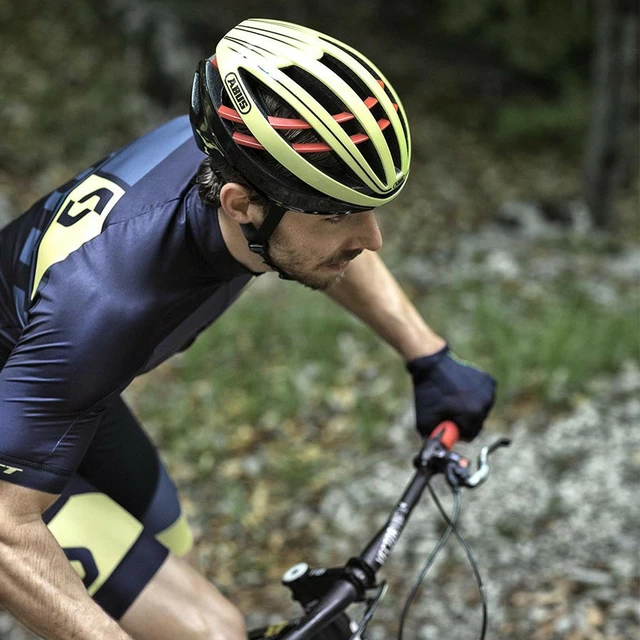 Cyklo prilba Abus Aventor - Neon žltá