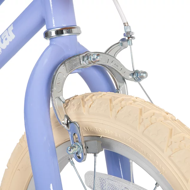 Detský bicykel Joystar Retro 16" s košíkom • 104-135 cm - fialová