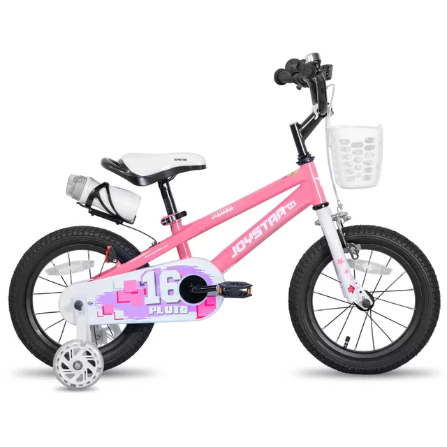 Detský bicykel Joystar Pluto 16" • 110-120 cm - šedá - ružová