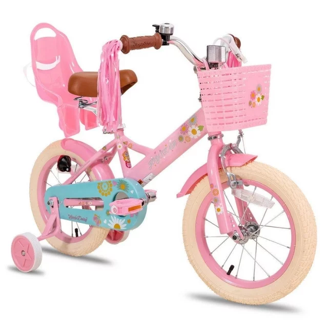 Detský bicykel Joystar Little Daisy 16" • 105-135 cm - ružová - ružová