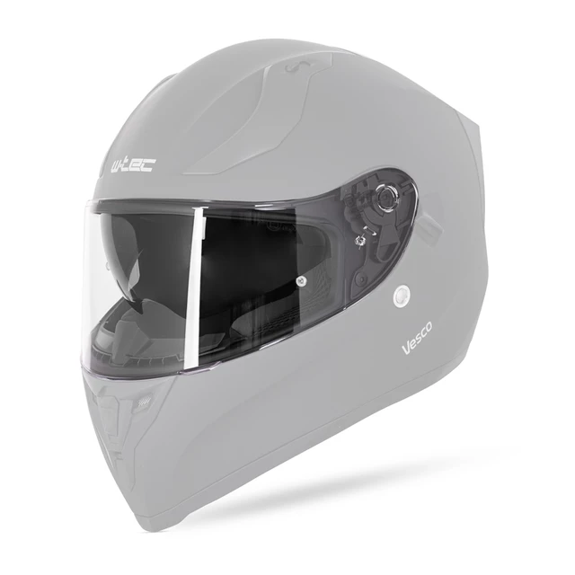 Náhradné plexi pre prilbu W-TEC Vesco - číra - číra
