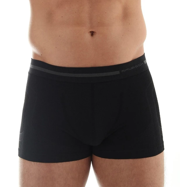 Pánske boxerky Brubeck Wool Comfort - Graphite - čierna
