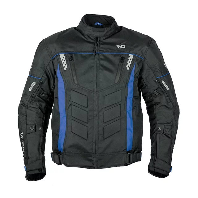 Pánska moto bunda BOS / WD Motorsports Vegas 2.0 - Black-Blue - Black-Blue