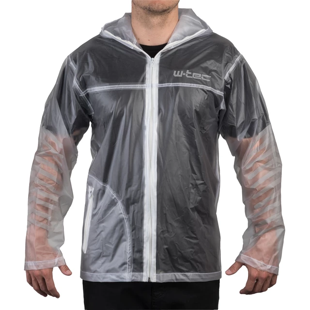 Moto pláštenka W-TEC Lighty - transparentná - transparentná