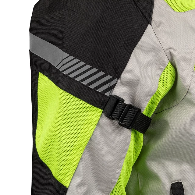 Pánska letná moto bunda W-TEC Saigair - Fluo Yellow-Black
