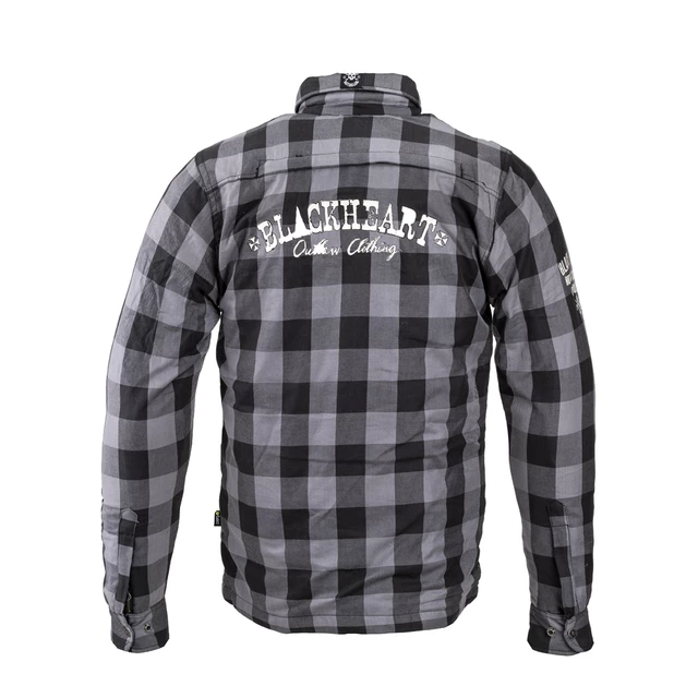 Flanelová košela W-TEC Black Heart Reginald s aramidom - šedo-čierna