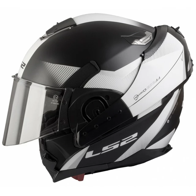 Výklopná moto prilba LS2 FF393 Convert Hawk - čierno-žltá