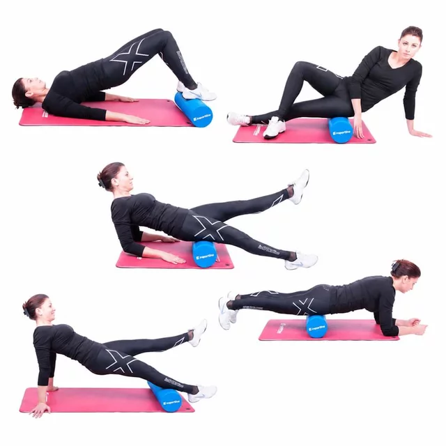 Joga valec inSPORTline Evar 45,5 cm - béžová