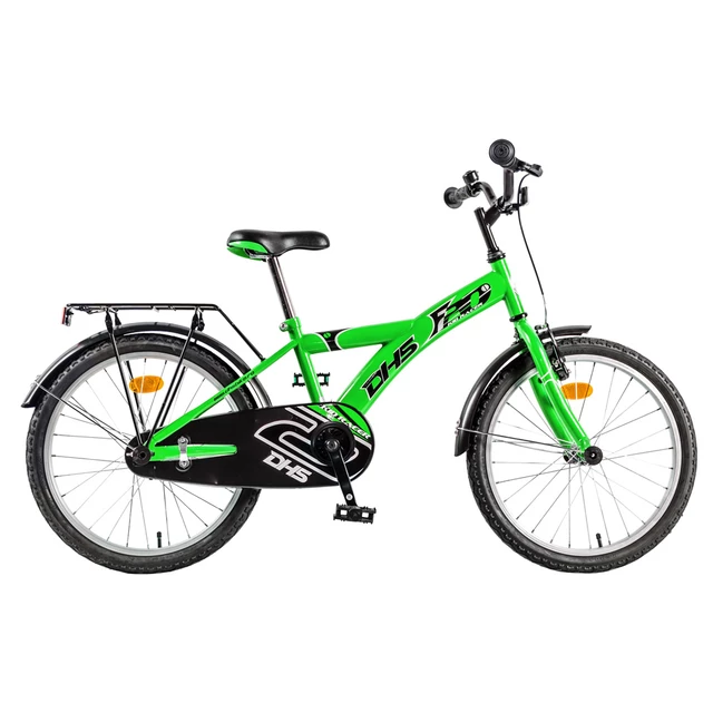 Detský bicykel DHS 2001 Kid Racer 20" - model 2013 - čierno-zelená