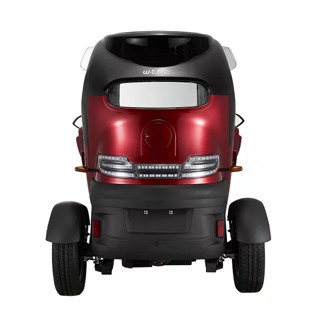 Elektrická trojkolka so strechou W-TEC Tukago - 25 km/h - červená