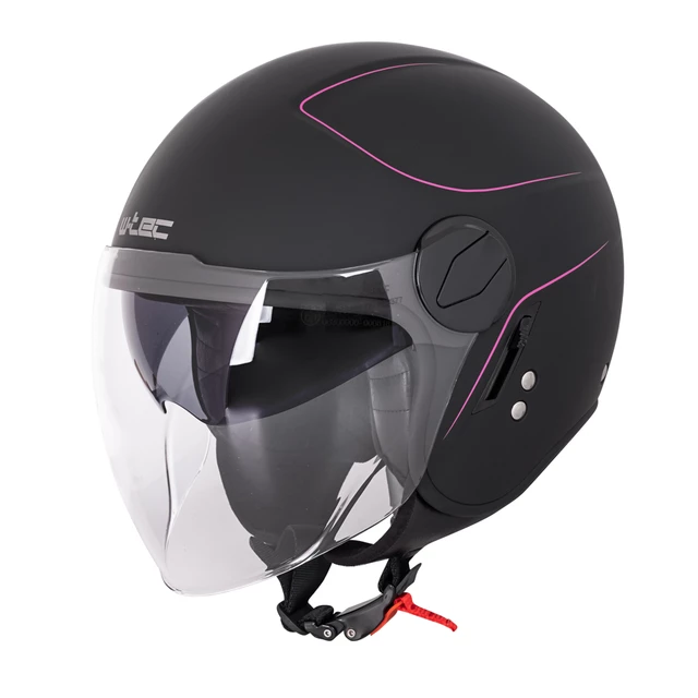 Prilba na skúter W-TEC Vernante - 2.akosť - Glossy Black