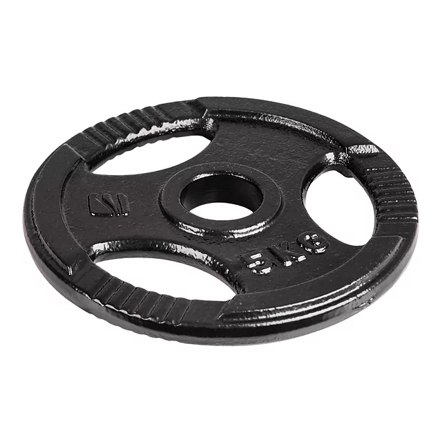 Liatinové olympijské kotúče inSPORTline Hamerton Black 50 mm 1,25-25 kg