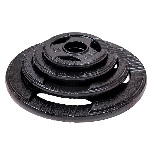 Liatinové olympijské kotúče inSPORTline Hamerton Black 50 mm 1,25-25 kg