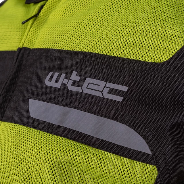 Pánska letná moto bunda W-TEC Saigair - Fluo Yellow-Black