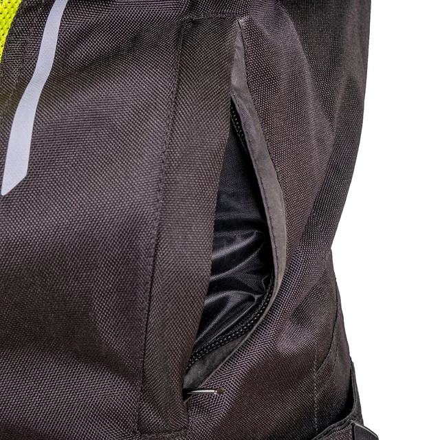Pánska letná moto bunda W-TEC Saigair - Fluo Yellow-Black