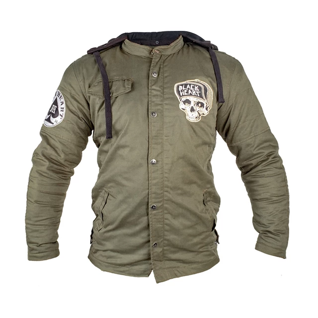 Pánska bunda W-TEC Black Heart Khaki Jacket s aramidom - 2.akosť - Garage Built - Garage Built