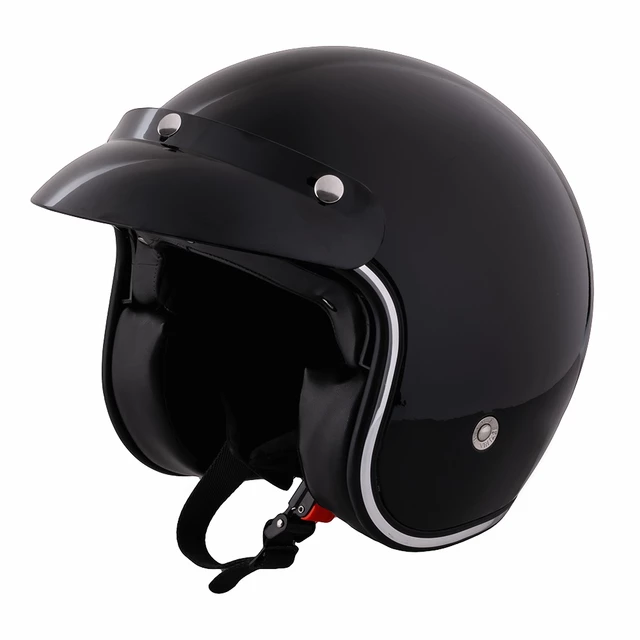 Moto prilba W-TEC YM-629SV so slnečnou clonou - čierna- lesk - čierna- lesk