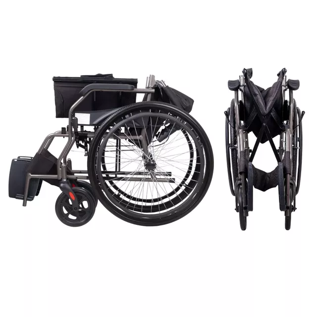 Mechanický skladací invalidný vozík inSPORTline Jakesully odľahčený