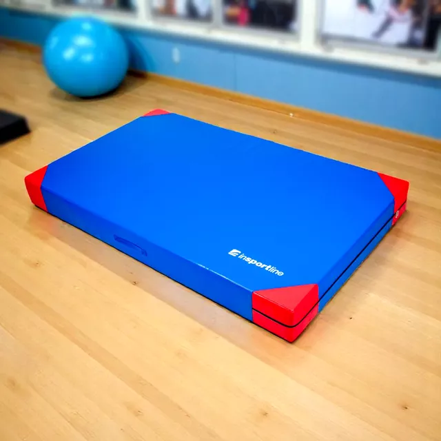Gymnastická žinenka inSPORTline Agskal T25 200x120x20 cm - modrá - modrá