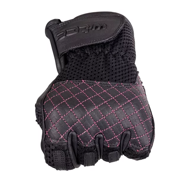 Dámske moto rukavice W-TEC Ladonna - čierno-ružová