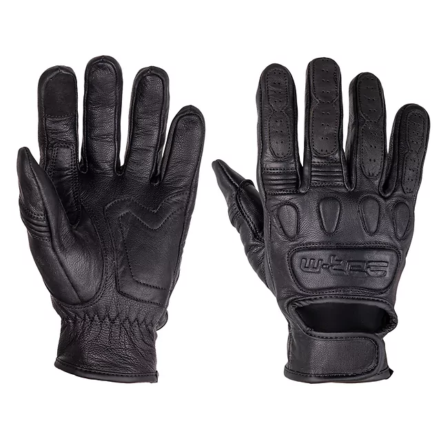 Kožené moto rukavice W-TEC Cherton II - čierna