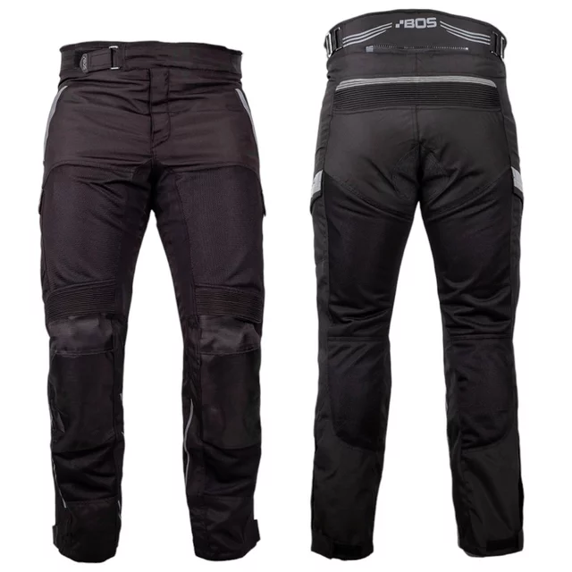 Moto nohavice BOS Soul - Black-Red - Black Grey