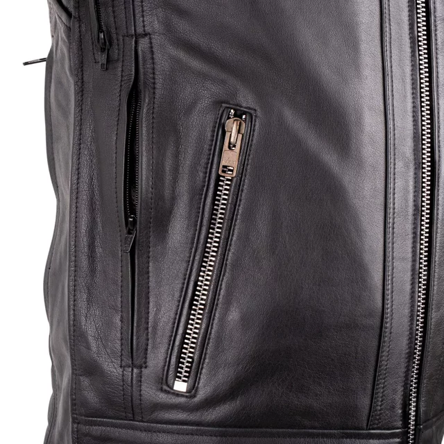 Kožená moto bunda W-TEC Murayo II - čierna