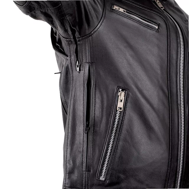 Kožená moto bunda W-TEC Murayo - čierna