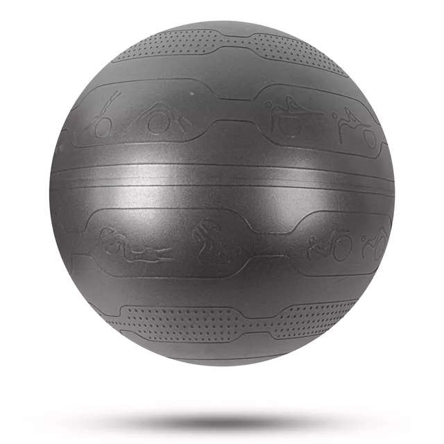 Gymnastická lopta inSPORTline Stretch Ball 55 cm - mint - čierna