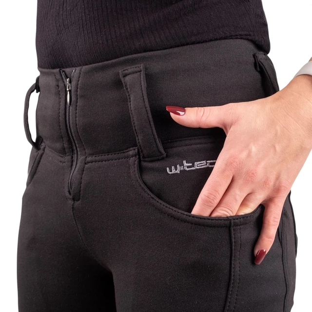 Dámske moto legíny W-TEC Nombutta s aramidom - 2.akosť - čierna
