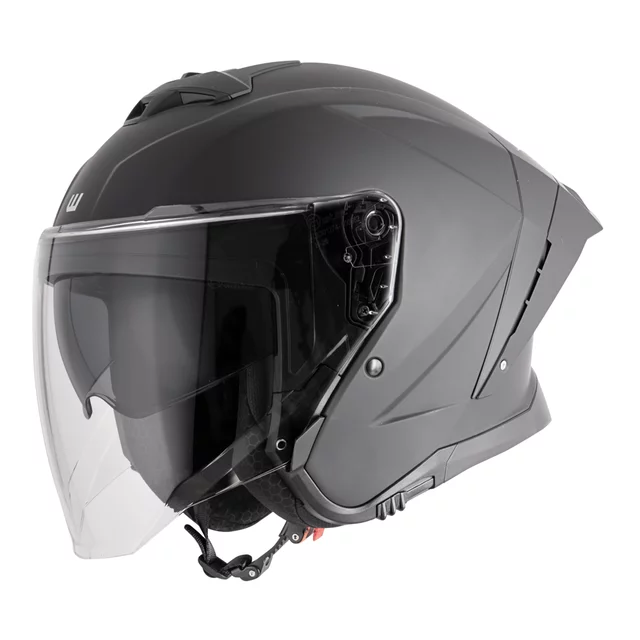 Moto prilba W-TEC Voltik - biela - matne čierna