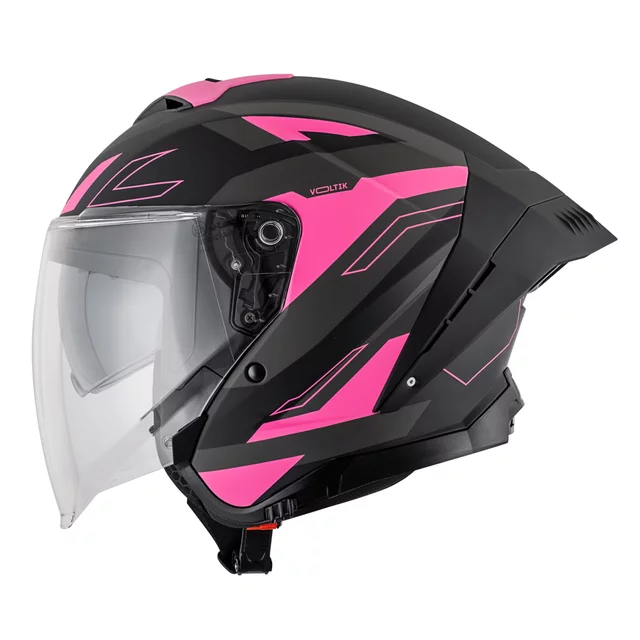Moto prilba W-TEC Voltik Shockrose - ružová