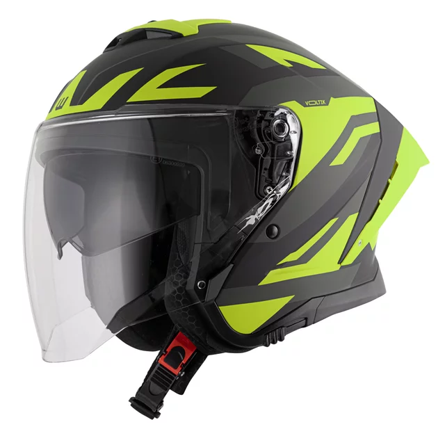 Moto prilba W-TEC Voltik Graphic - Red - Yellow