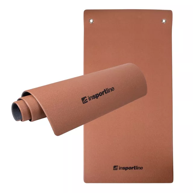 Podložka na cvičenie inSPORTline Aero Advance 120x60x0,9 cm - čierno-šedá - mocha mousse-šedá