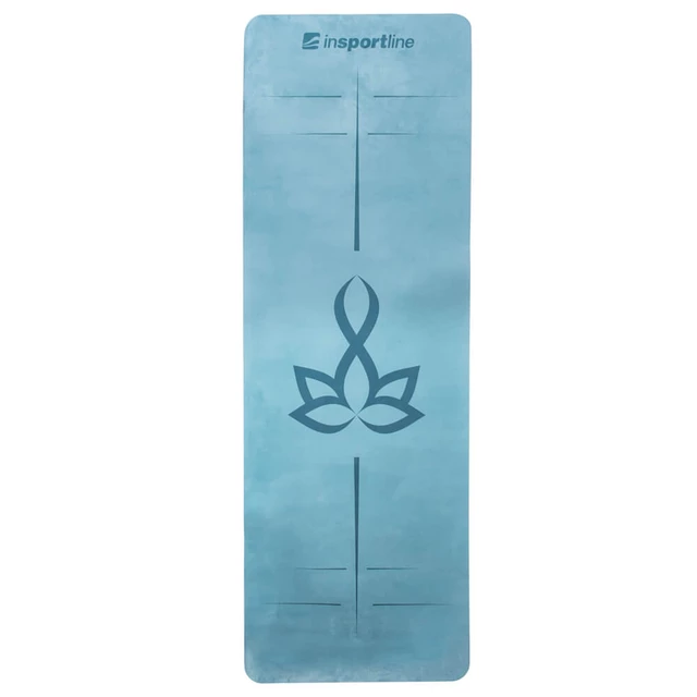 Joga podložka inSPORTline Padvana 183x61x0,4 cm - modrá