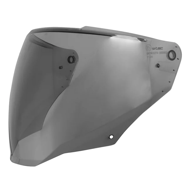 Náhradné plexi pre prilbu W-TEC Voltik - číra - tmavá